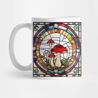 Odd Man Out Mushroom Stained Glass Mug